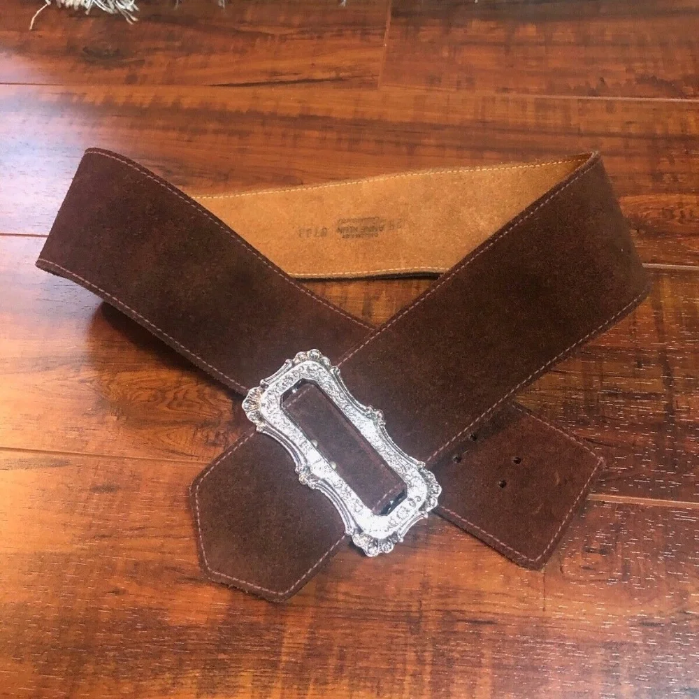 Vintage ANNE KLEIN Vintage Brown Leather Belt